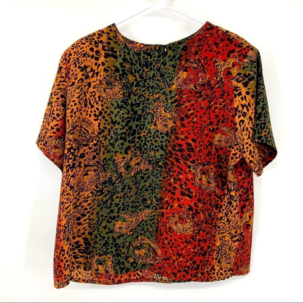 Vintage Ship '‎ N Shore Leopard Top
